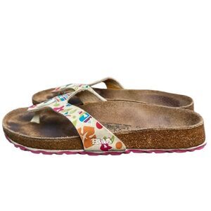 Birkenstock Birki’s Floral Sandals Flops Sz 6 Women